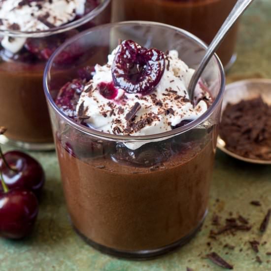 Black forest chocolate mousse (V)