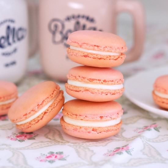 Rose Water Macarons