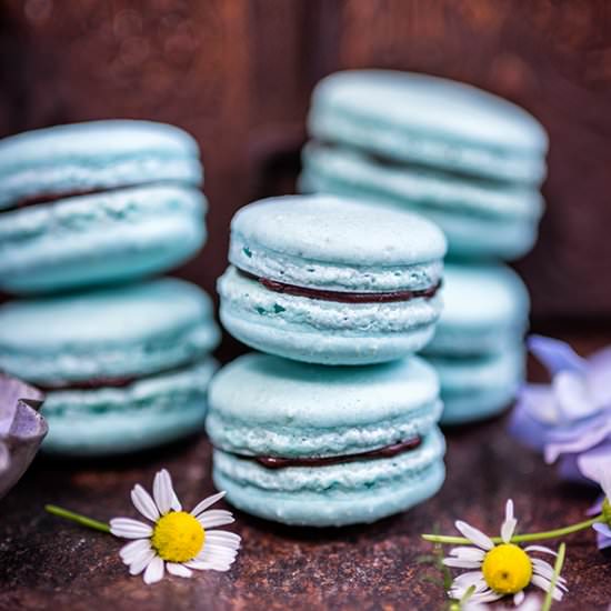 Vegan aquafaba macarons