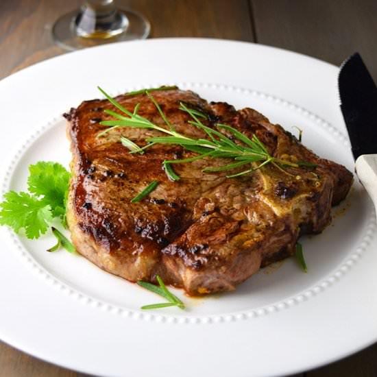 T-Bone Steak with Rosemary