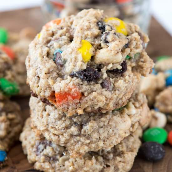 Trail Mix Oatmeal Cookies
