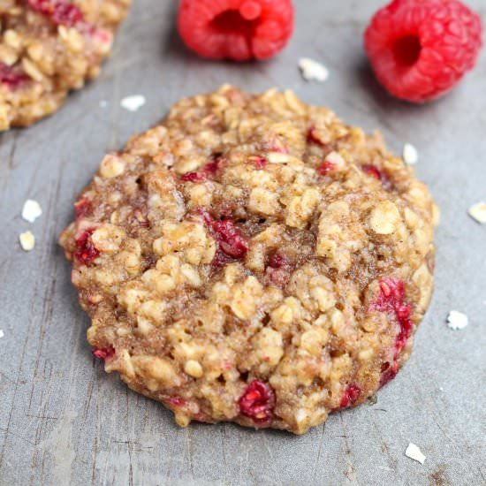 Raspberry Oatmeal Cookies