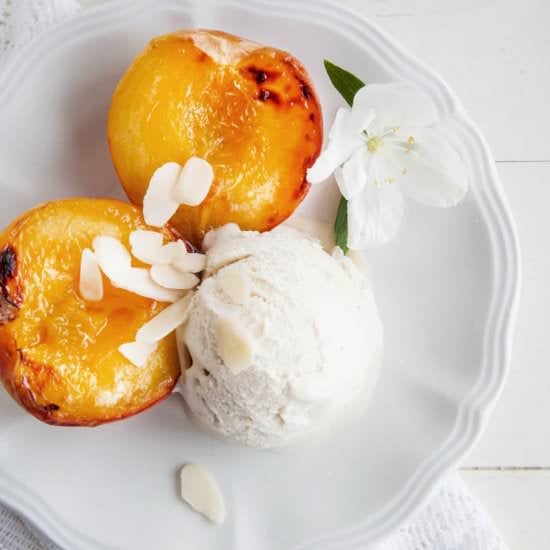 Grilled Peaches & Cream