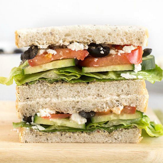 Greek Salad Sandwich