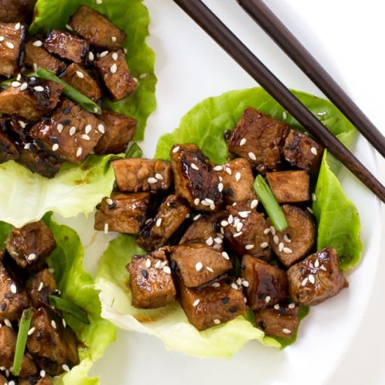 Asian Pork Lettuce Wraps