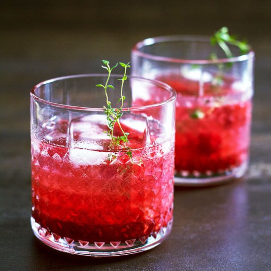 Raspberry Gin Fizz