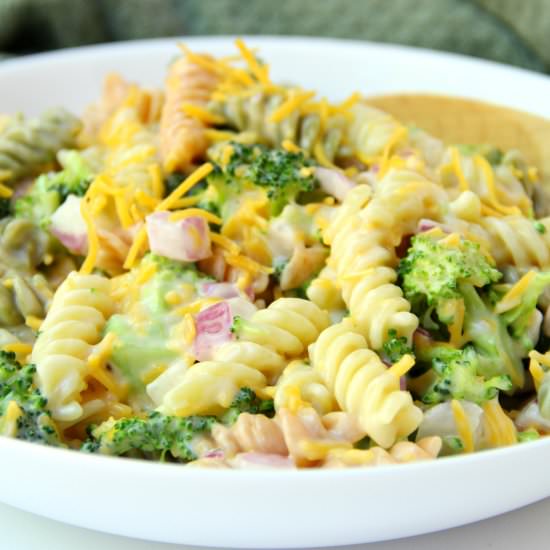 Cheddar Broccoli Pasta Salad