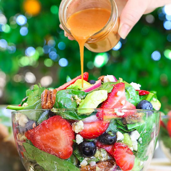 Strawberry Spinach Salad