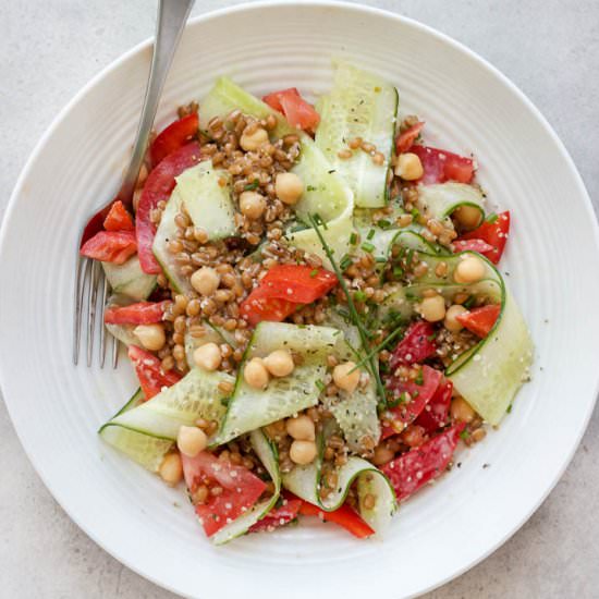 Summer Wheat Berry Salad