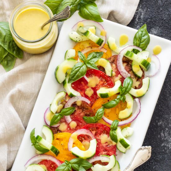 Heirloom Tomato Cucumber Salad