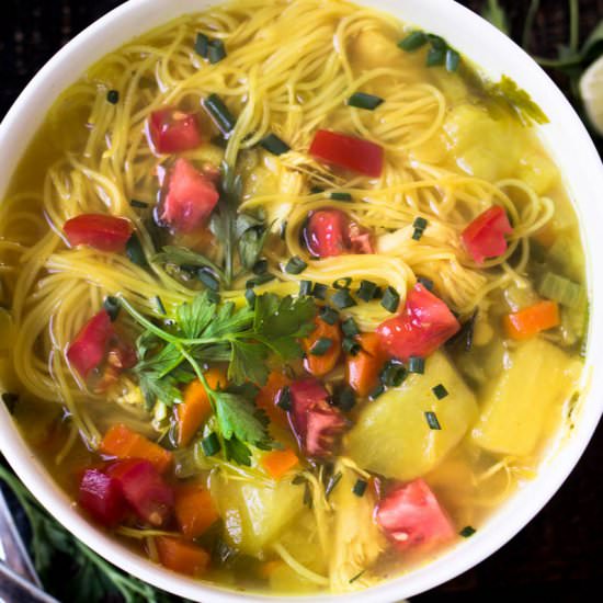 Persian Chicken Noodle Soup