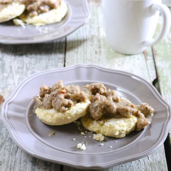 Paleo Biscuits & Gravy