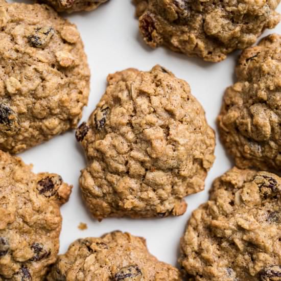 Gluten-Free Oatmeal Raisin Cookies