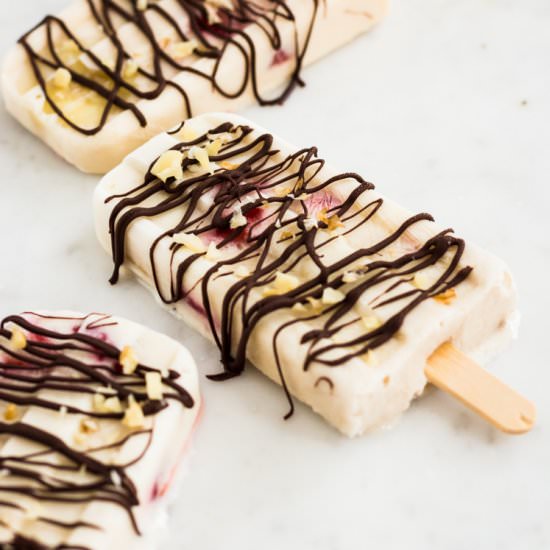 Banana-Chocolate Popsicles