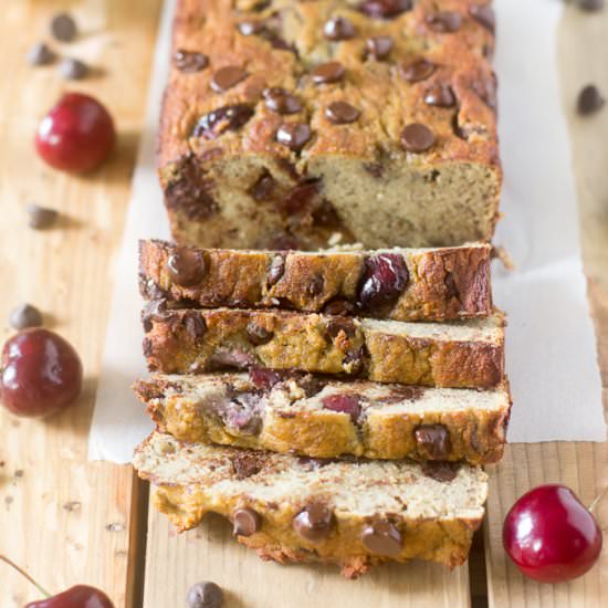 Cherry Chocolate Chip Banana Bread