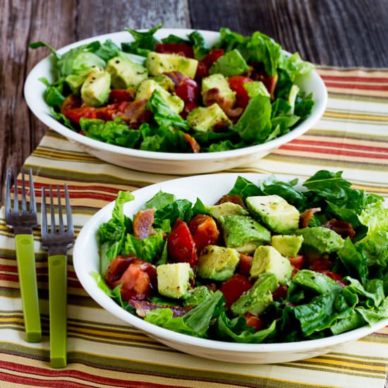 Bacon, Lettuce, Tomato, and Avocado Salad