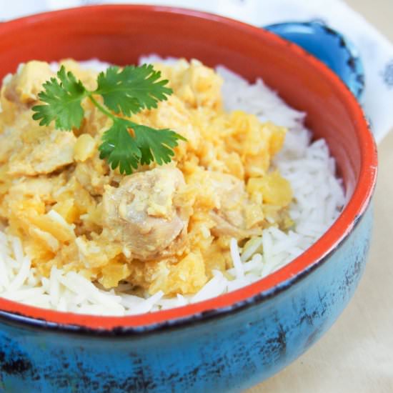 Slow Cooker Chicken Pineapple Curry