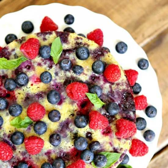 Berry Cornmeal Coffee Cake
