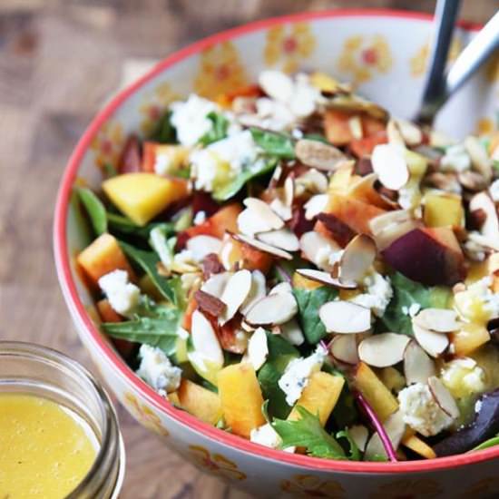 Almond Peach Summer Salad