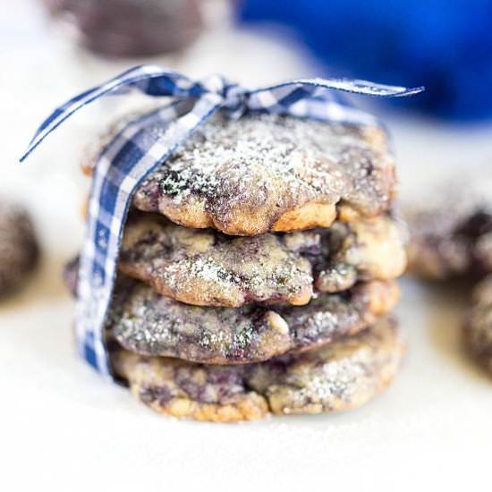 Blueberry White Chocolate Cookies