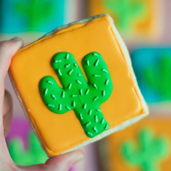 Gluten-Free Cactus Sugar Cookie