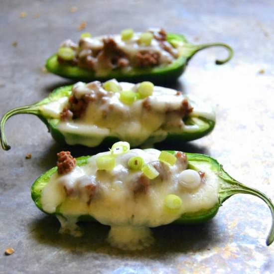 Cheeseburger Jalapeño Poppers