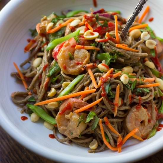 Summer Veggie Soba Noodle Salad