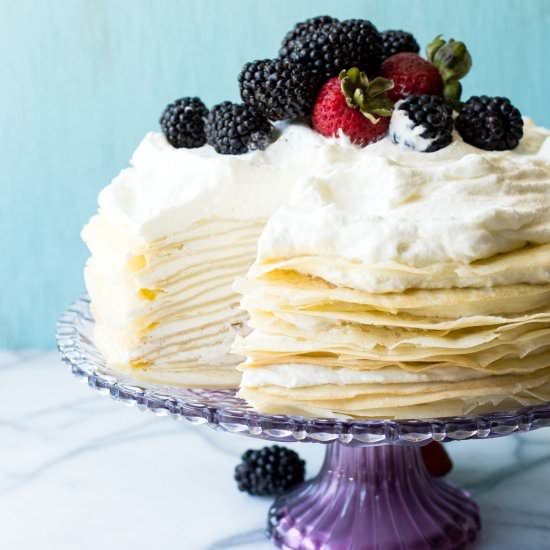 Lemon Cream Crepe Cake