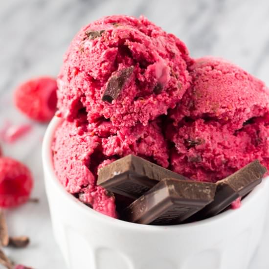 Raspberry Frozen Yogurt
