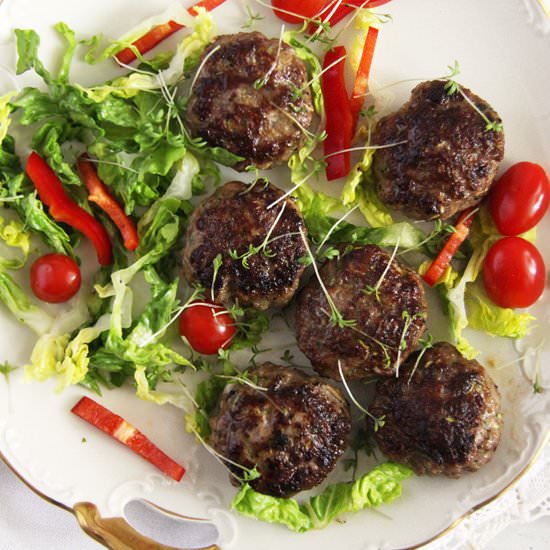 Zucchini Beef Meatballs