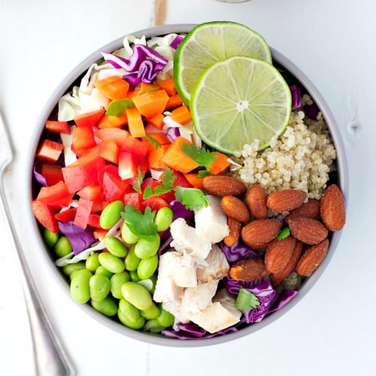 Thai Chicken and Quinoa Salad Bowls