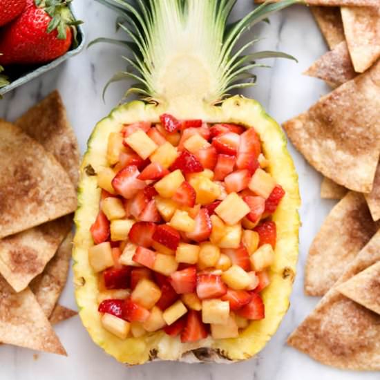 strawberry pineapple fruit salsa