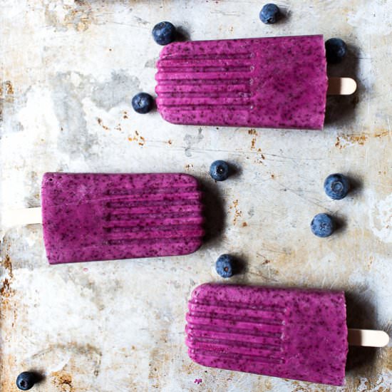 Banana Berry Popsicles