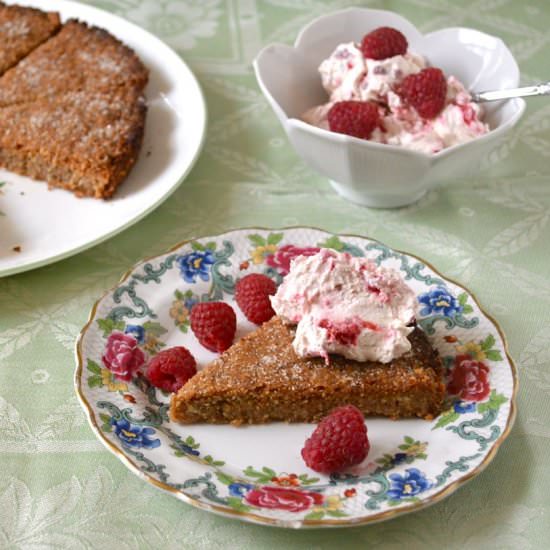 Almond and Rye Shortbread