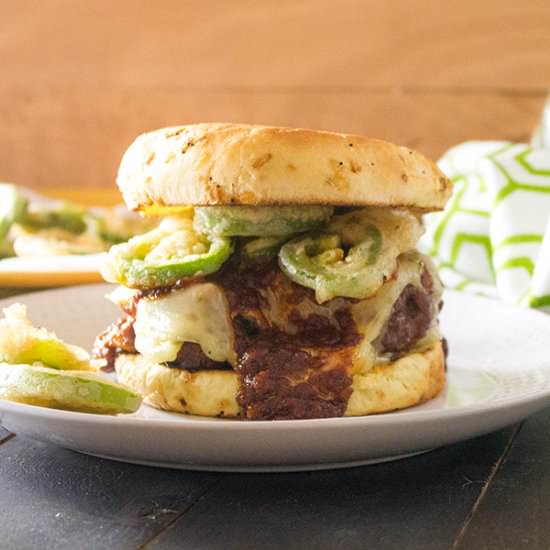 Grilled Steakhouse BBQ Burgers