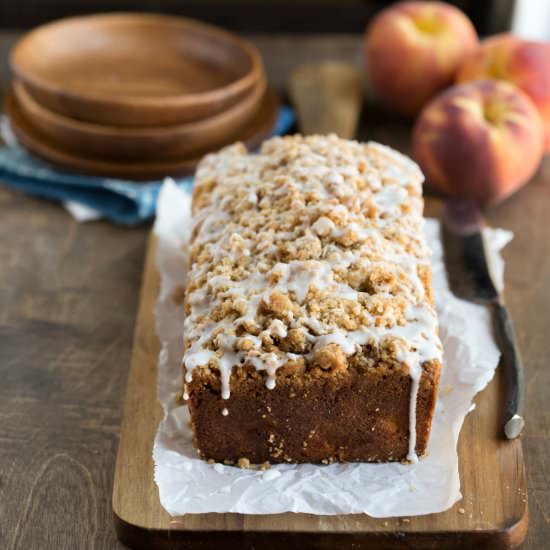 Peach Cobbler Loaf Cake