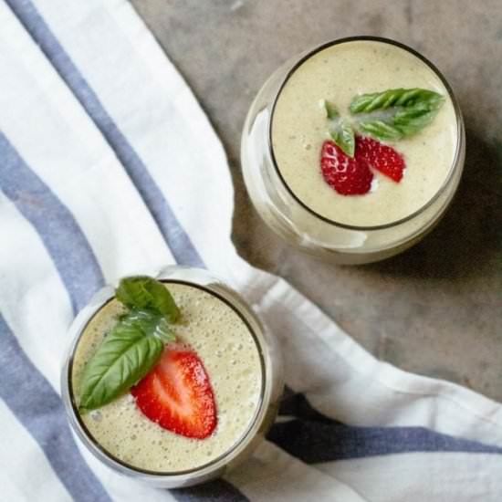 Strawberry Basil Smoothie