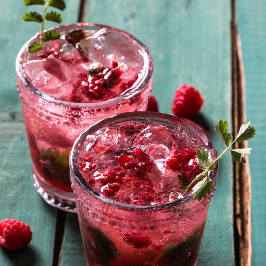 Raspberry Burnet Soda Pop