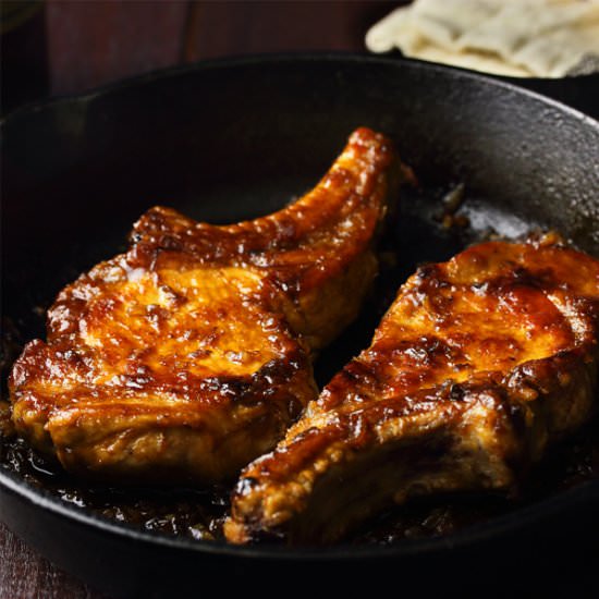 Gingery Glazed Pork Chops