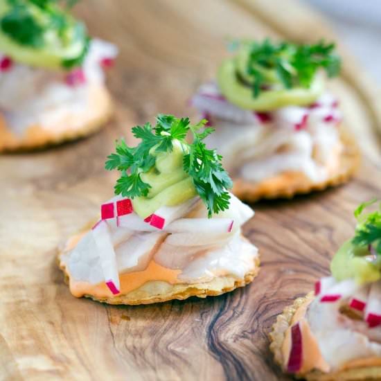 Baja Yellowtail Tostadas