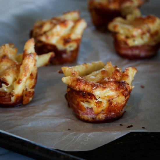 Bacon-Wrapped Mac and Cheese Cups