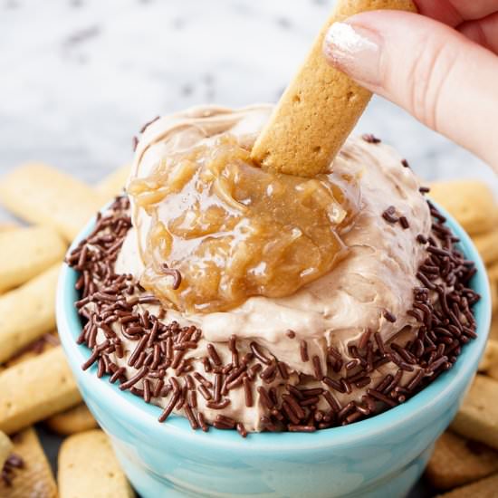 German Chocolate Cake Batter Dip