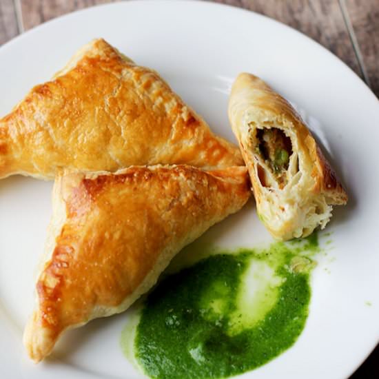 Homemade Baked Samosas