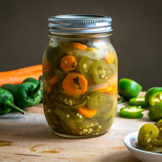 Pickled Jalapenos and Carrots