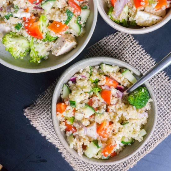 Greek Chicken Quinoa Salad