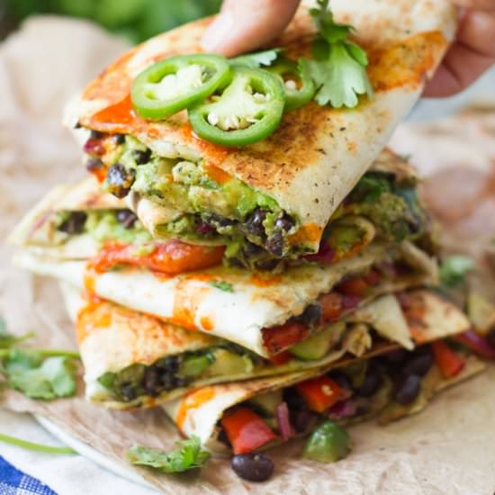 Loaded Avocado Quesadillas