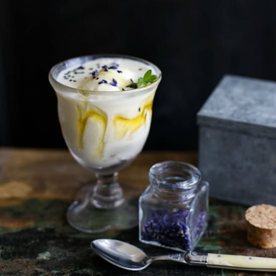 Lavender Honey Ice Cream