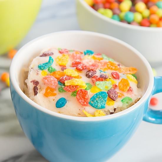 Cereal Milk Mug Cake
