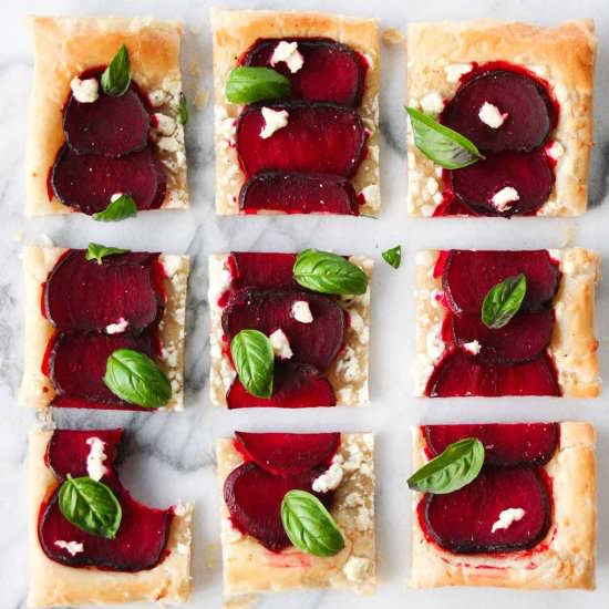 Beet and Goat Cheese Tart