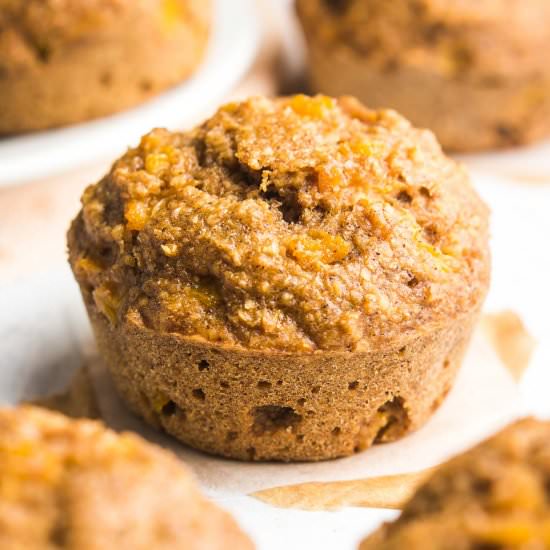 Peach Pie Bran Muffins